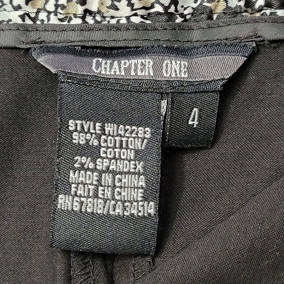 Black Pencil A-Line Cotton Blend Midi Career Skirt - Picture 7 of 8